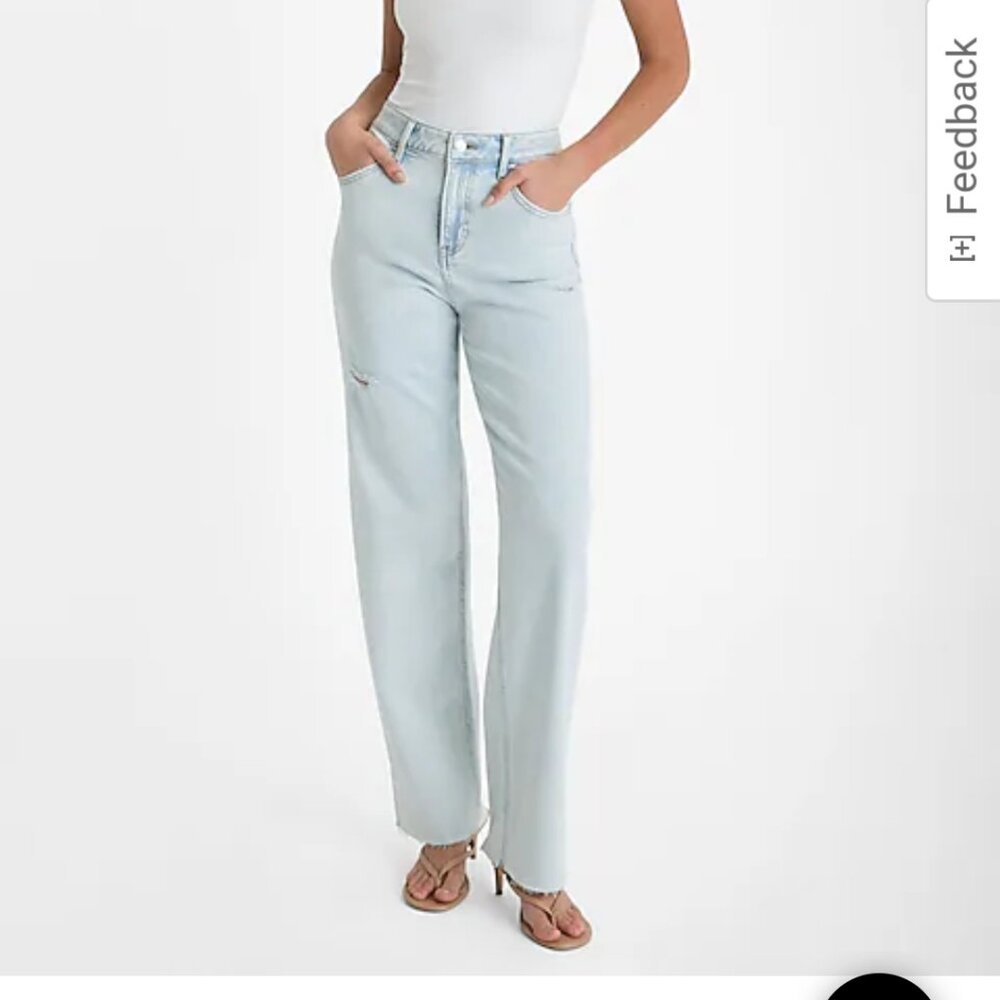 Express relaxed jean size 8